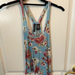 Full Tilt Blue Floral Tank